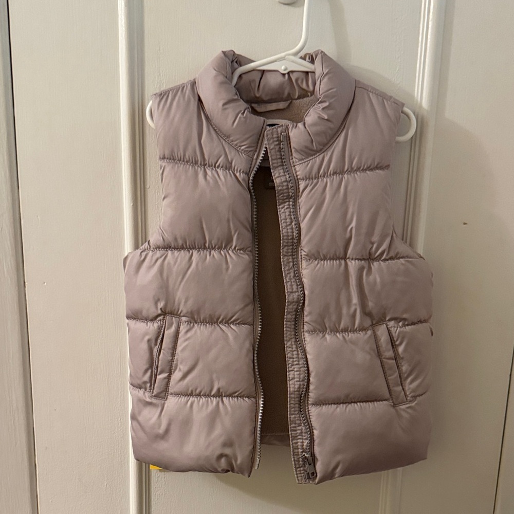 Old Navy Light Mauve/Pale Pink Puffer Vest - Girls